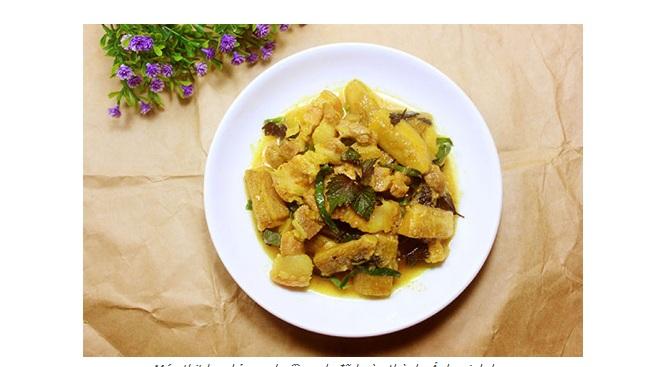 Thịt kho chuối xanh