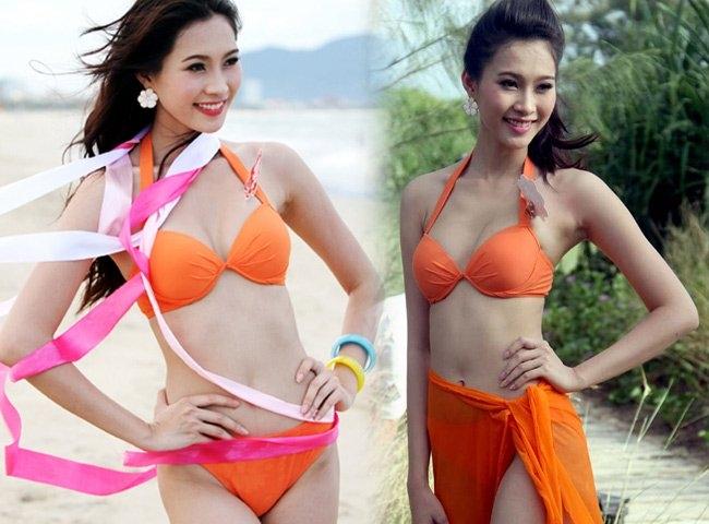 Hình ảnh khi đi thi hoa hậu của Thu Thảo