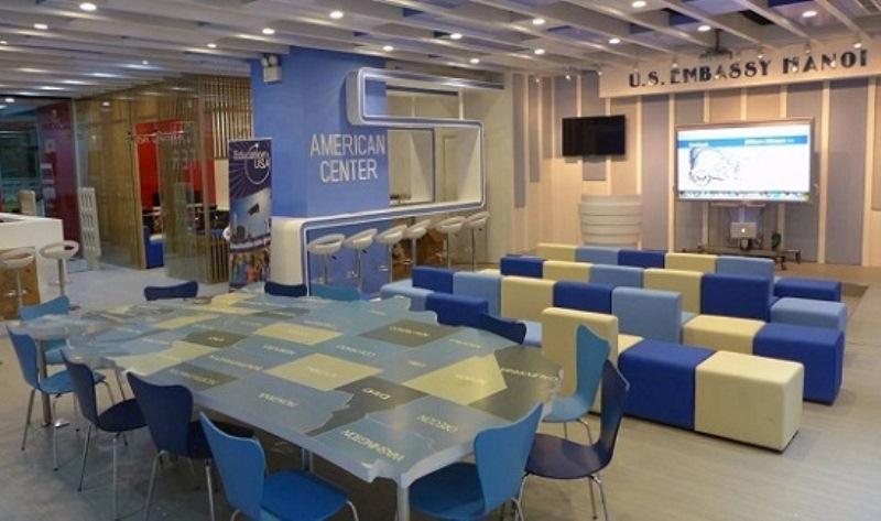Không gian hiện đại, ngăn nắp tại thư viện Hoa Kỳ