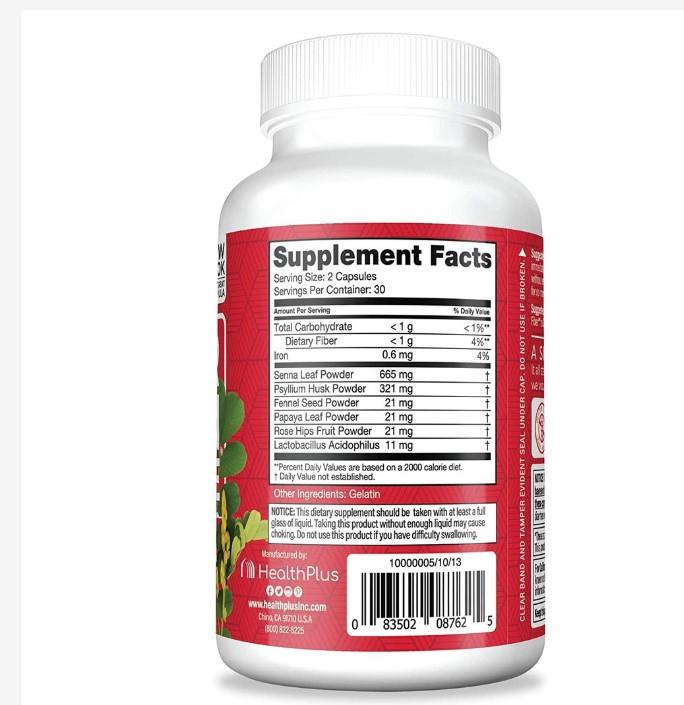 Thực phẩm bảo vệ sức khỏe detox-thải độc đại tràng Health Plus Super Colon Cleanse
