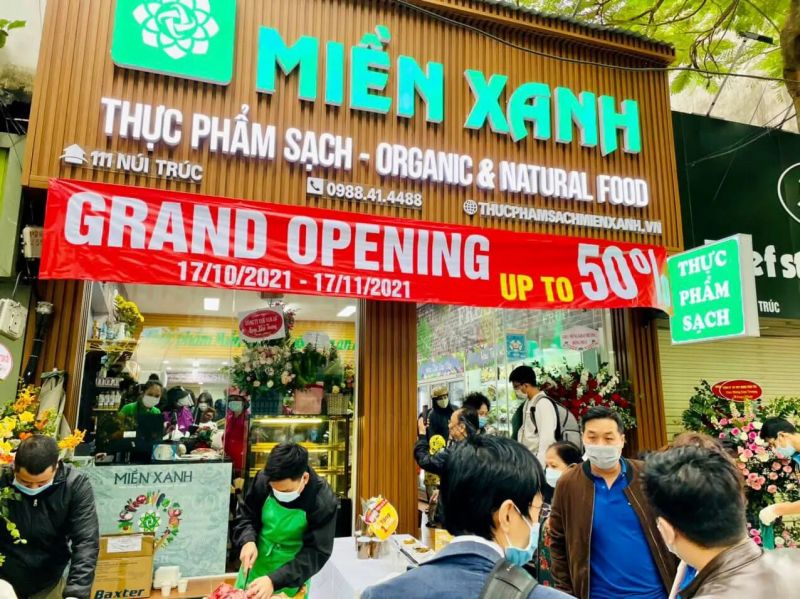 Chuỗi cửa hàng Thực phẩm sạch Miền Xanh
