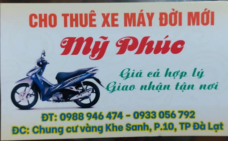Thuê Xe Máy Đà Lạt Mỹ Phúc
