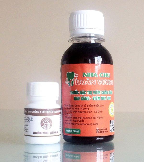 Sản phẩm trị đau răng, sâu răng Nha Chu Hoàn Vương