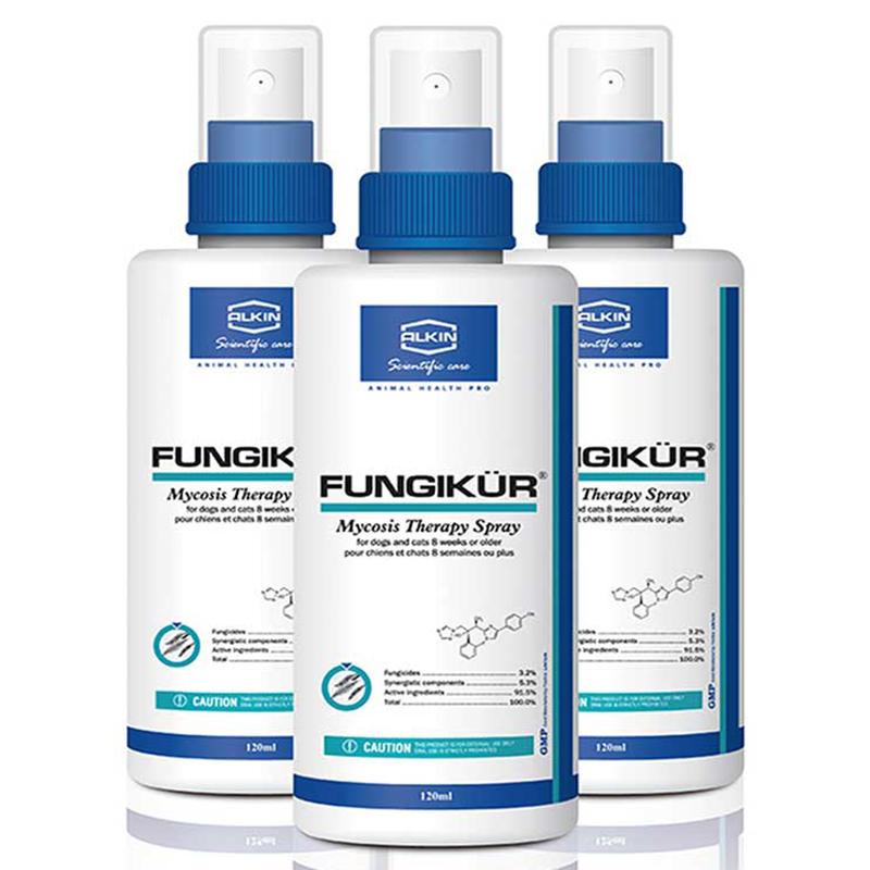 Sản phẩm xịt trị nấm cho chó mèo Alkin Fabricil Fungikur