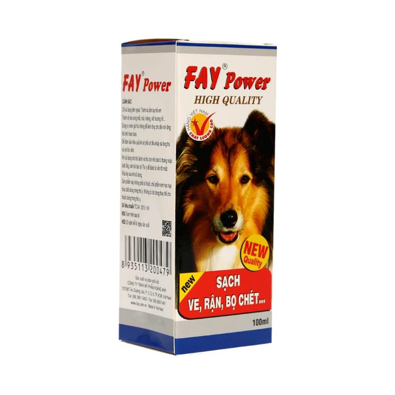 Xịt ve rận chó mèo Fay Power