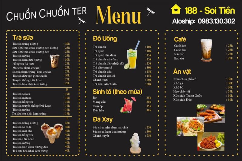 Tiệm trà chanh - Trà sữa Chuồn Chuồn
