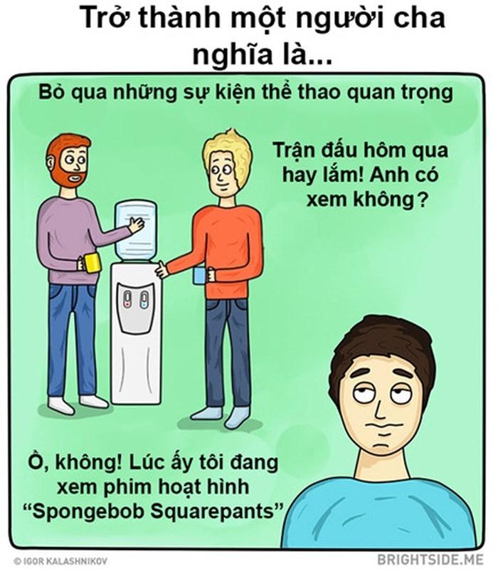 Khi bố bỏ qua trận bóng hay để xem hoạt hình