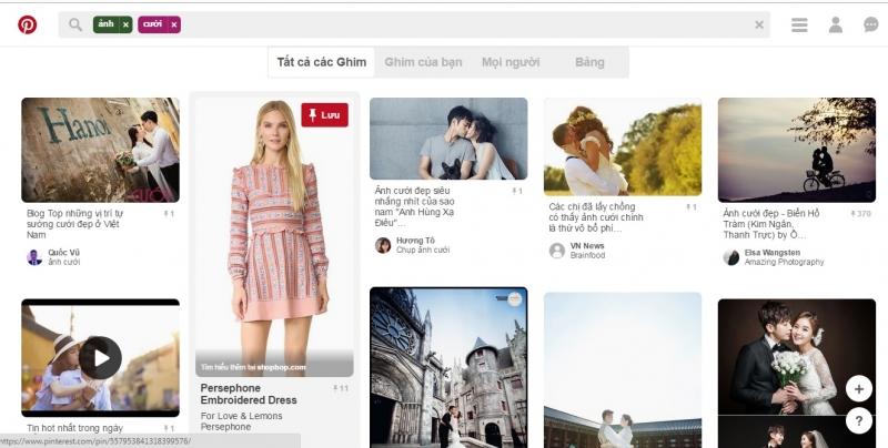 Tìm hình ảnh với Pinterest.com