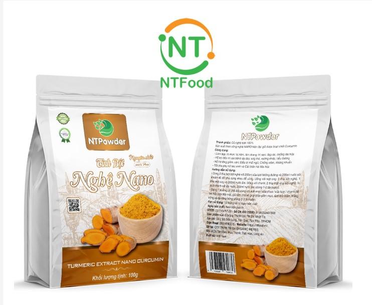 Tinh bột nghệ nano sấy lạnh nguyên chất NTPOWDER