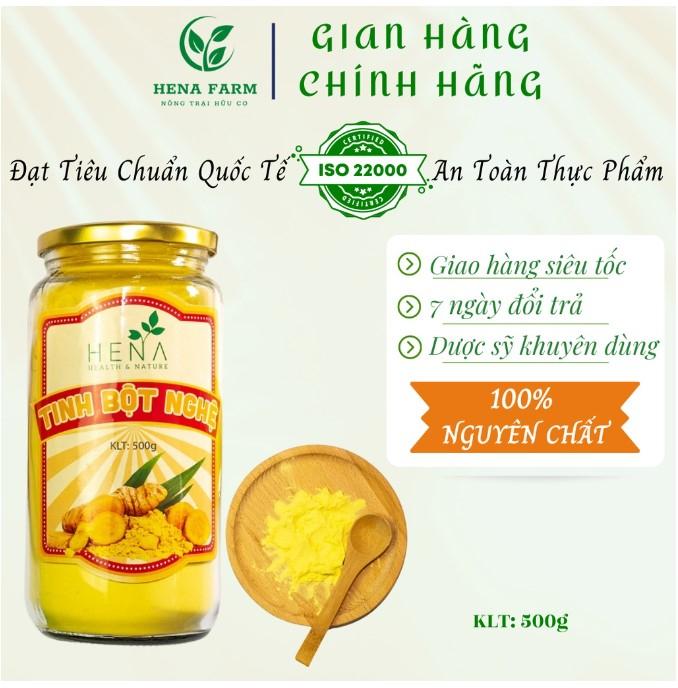 Tinh bột nghệ vàng nguyên chất Hena
