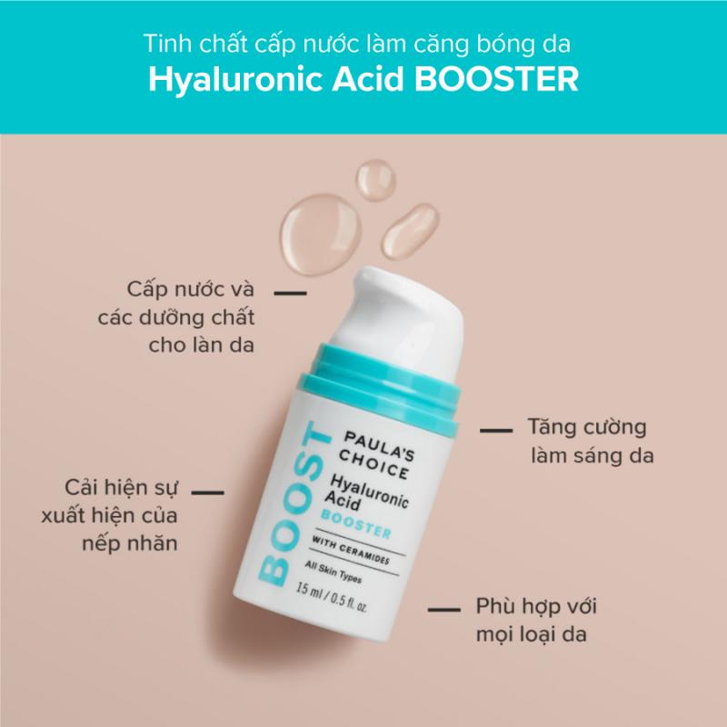 Tinh chất cấp nước làm căng bóng da Paula's Choice Hyaluronic Acid Booster 15ml