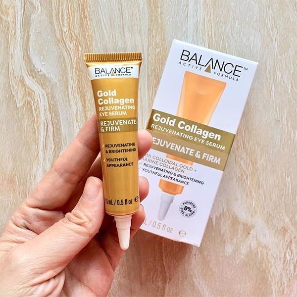 Tinh chất dưỡng mắt, giảm nếp nhăn Balance Gold Collagen Rejuvenating Eye Serum