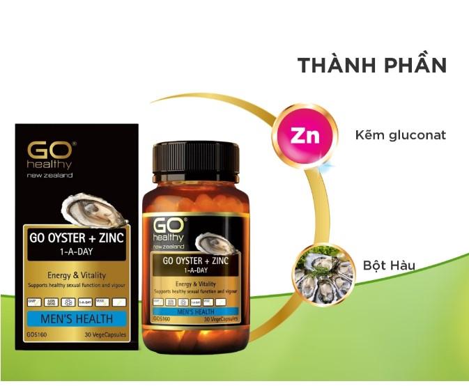 Tinh chất hàu Go Healthy Go Oyster Plus Zinc
