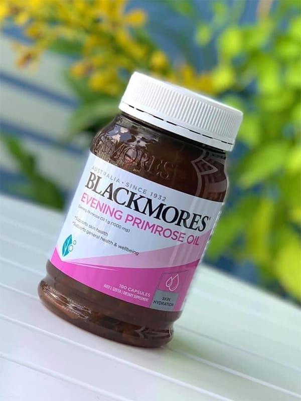 Tinh dầu hoa anh thảo Evening Primrose Oil Blackmores Úc 190 viên, hỗ trợ cân bằng nội tiết tố, làm đẹp da, tóc, móng