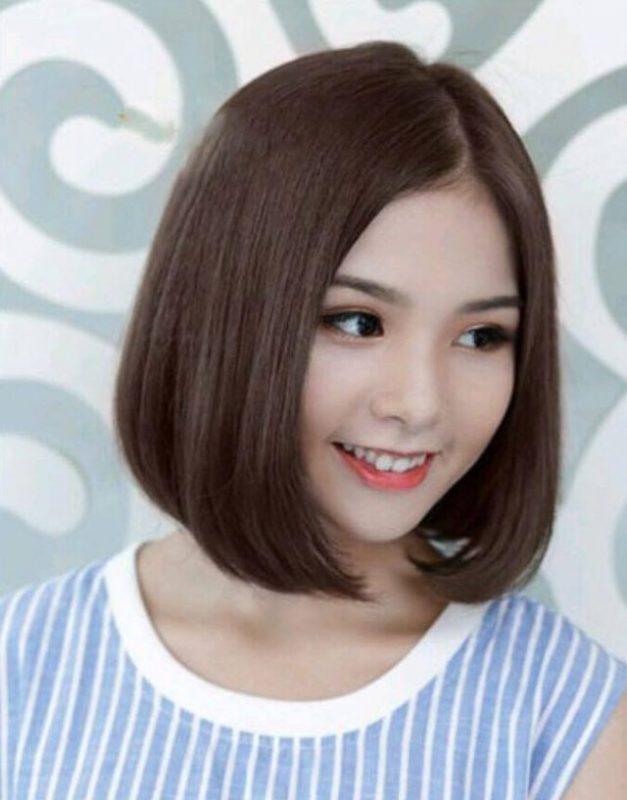 Tóc bob uốn cụp ngang vai