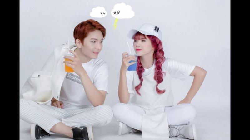Mái tóc tết bím kết hợp với màu nhuộm sáng trong vô cùng hiện đại