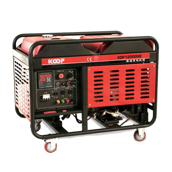 Máy phát điện chạy dầu 10KW Koop KDF12000XE 1 pha