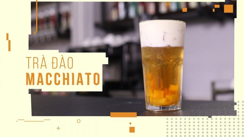 Trà Đào Macchiato