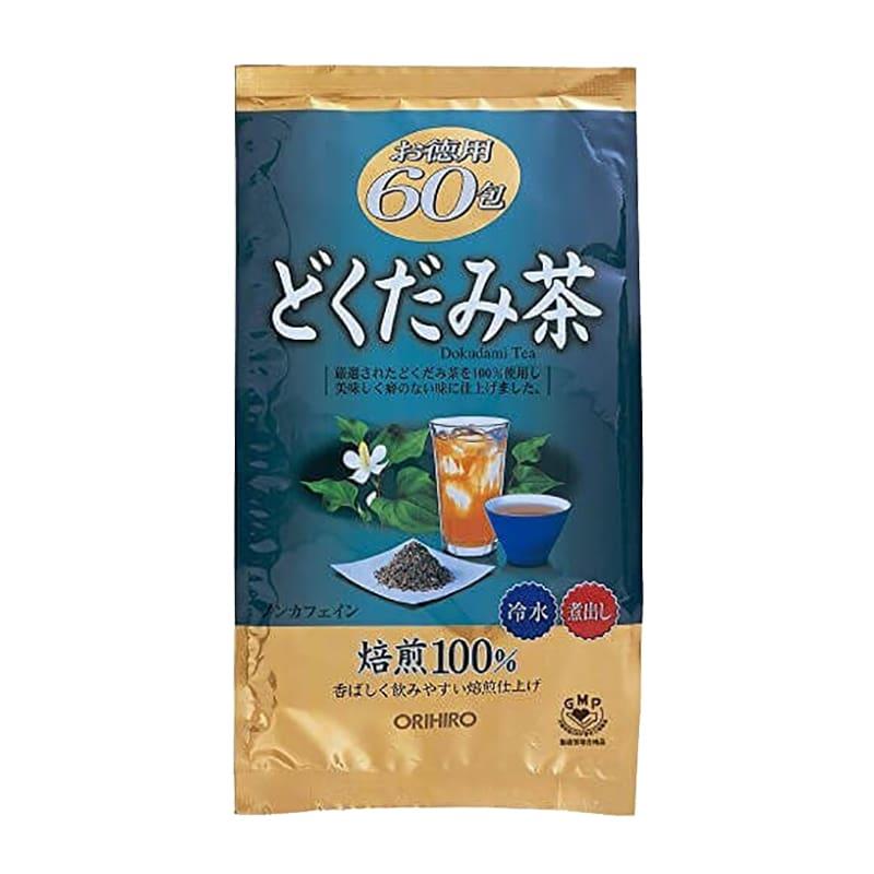 Trà diếp cá Orihiro Nhật Bản thanh nhiệt, giải độc, giảm táo bón, mụn nhọt và làm đẹp da gói 60 túi lọc