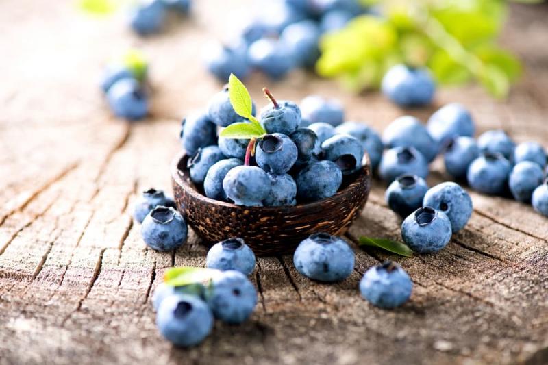 Việt quất chứa nhiều chất xơ và vitamin C.