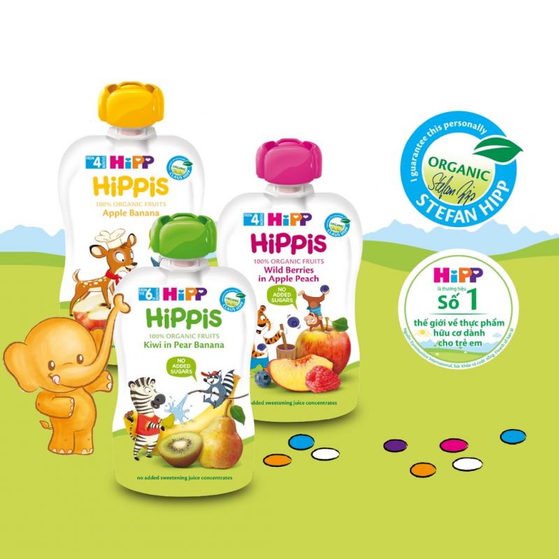 Hoa quả nghiền Organic HiPPiS