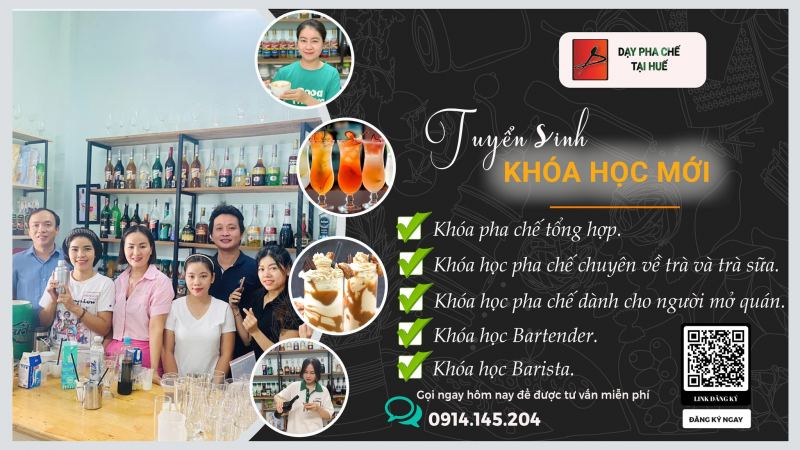 Trần Dũng - Dạy pha chế tại Huế