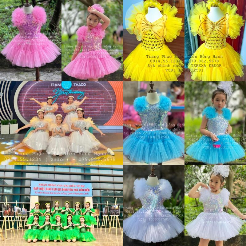 Trang Phục Biểu Diễn Hồng Hạnh