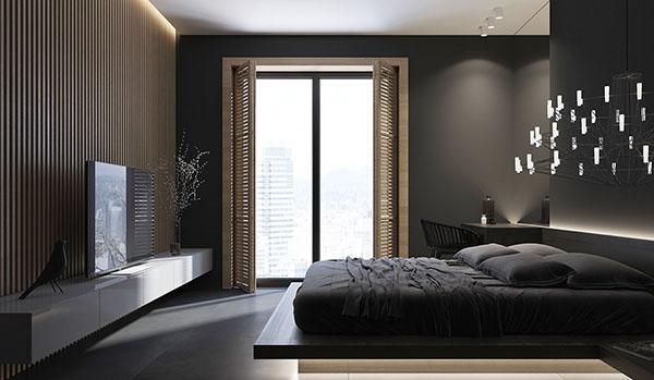 Trang trí giường cưới với chăn drap màu tối, hoa cúc