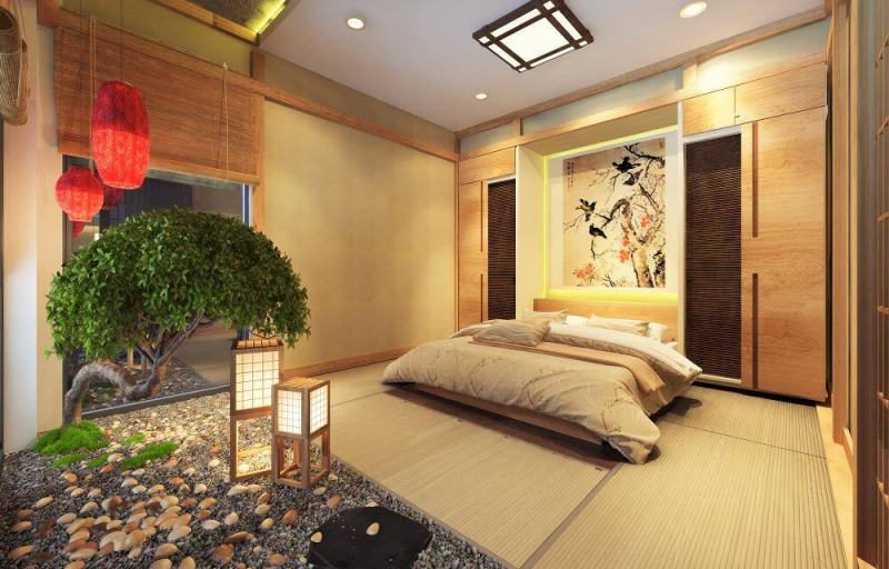 Trang trí phòng cưới phong cách Nhật Bản