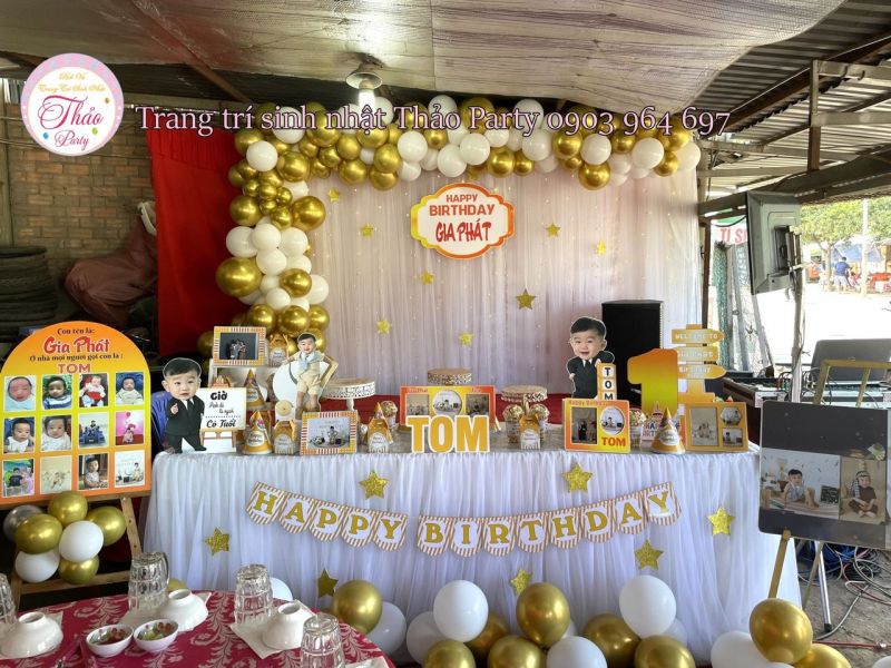 Trang trí sinh nhật Thảo Party