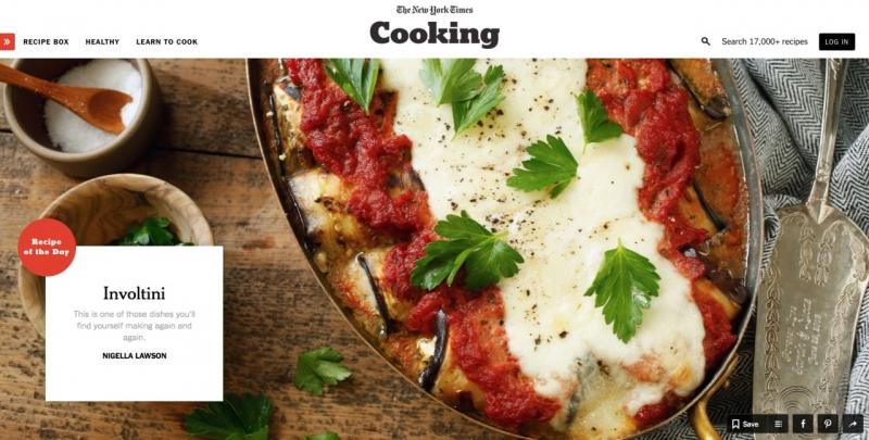 Trang web nấu ăn - The New York Times Cooking