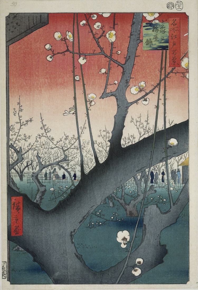 “The Plum Garden in Kameido” (Vườn hoa Mai ở Nhật Bản ở Kameido)