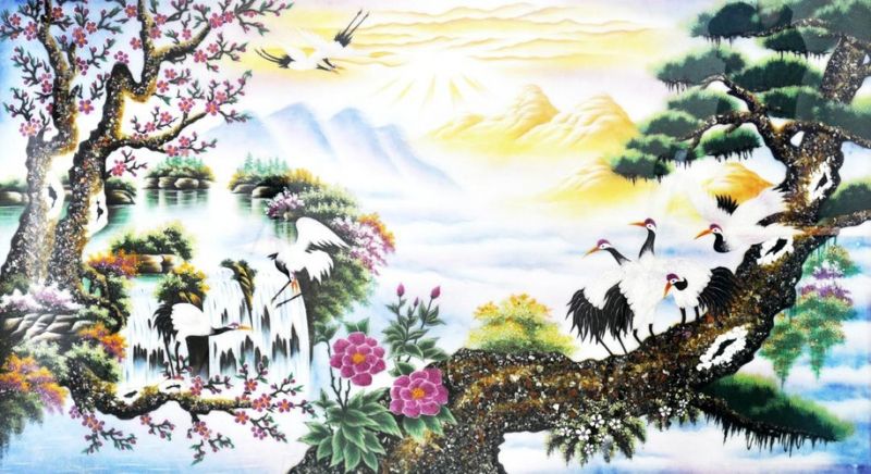 Những bức tranh phong thủy về mùa xuân rất hợp với những người tuổi Sửu