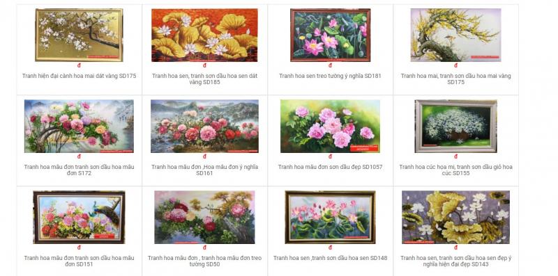 Tranh sơn dầu Văn Tiến