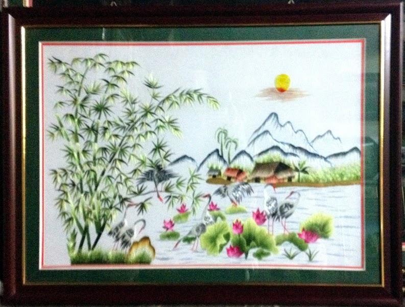 Tranh Thêu Tay Hà Sơn