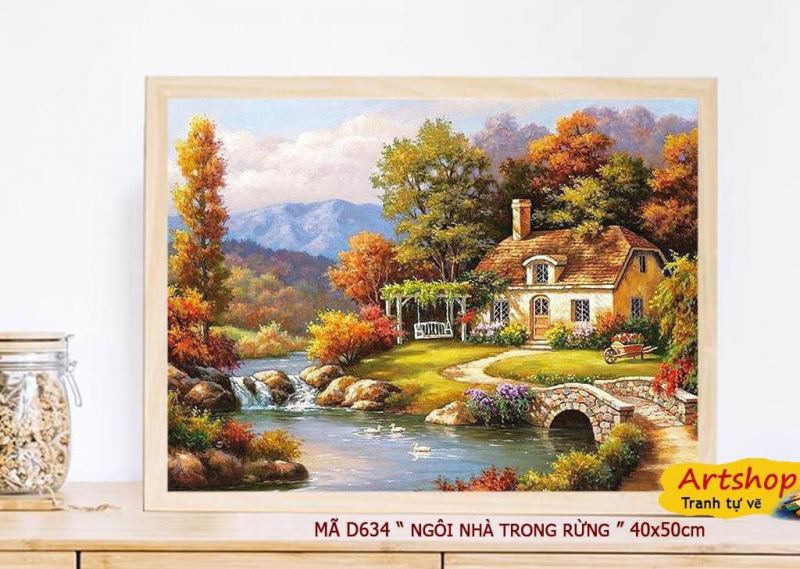 Tranh tô màu theo số Artshop