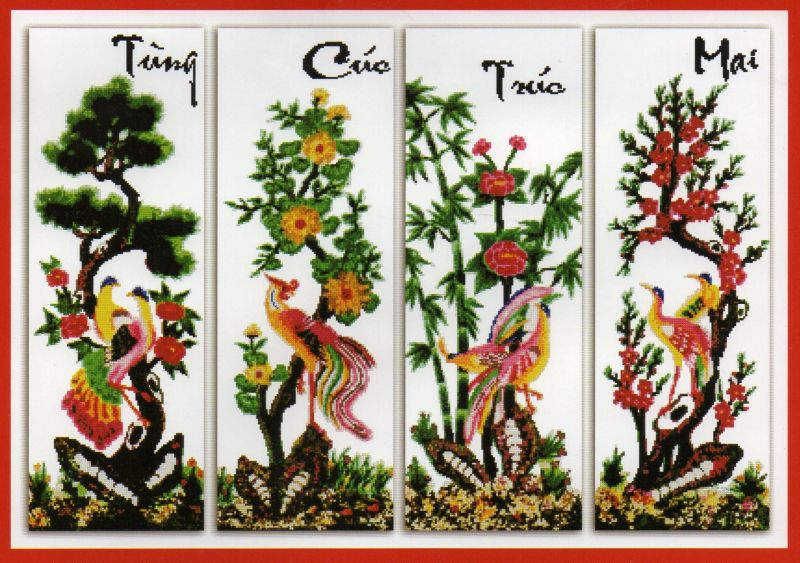 Tranh tứ quý bốn mùa