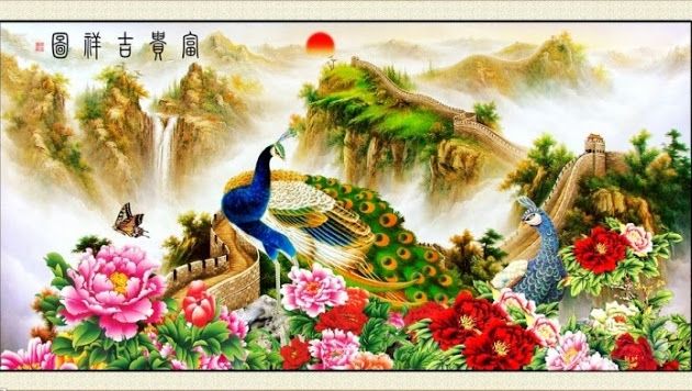 Những bức tranh thêu phong cảnh được bán tại Tranh68.com