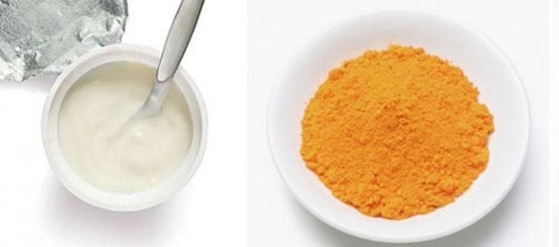 Trị mụn bọc bằng sữa chua và nghệ