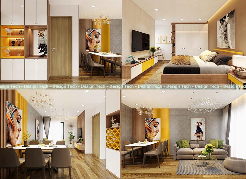Sản phẩm thiết kế nội thất của học viên tại trung tâm Designtech