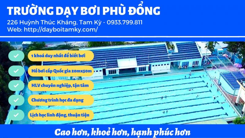 Trung Tâm Dạy Bơi Phù Đổng Miền Trung