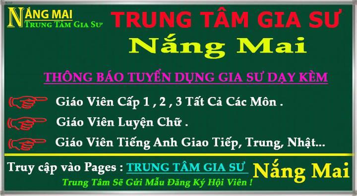 Trung tâm gia sư Nắng Mai
