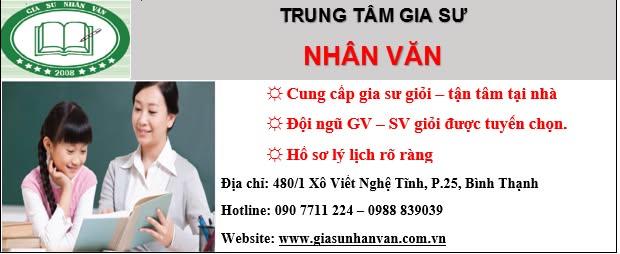 Trung tâm gia sư Nhân Văn