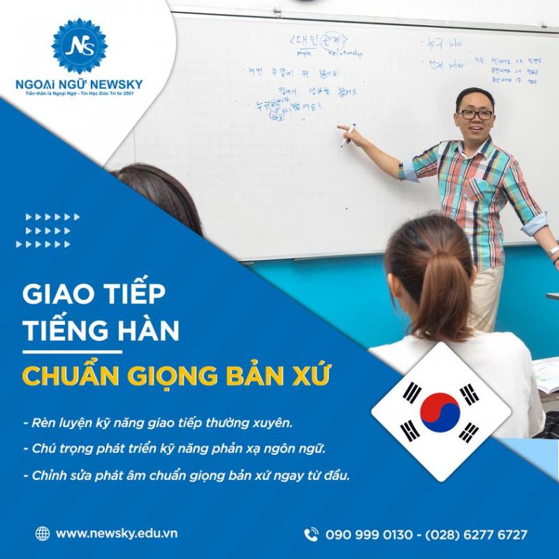 Trung Tâm Ngoại Ngữ NewSky - Chuyên đào tạo Tiếng hàn cho doanh nghiệp