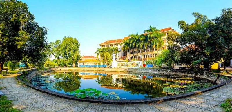 Khuôn viên trường Đại học Sư phạm Thái Nguyên