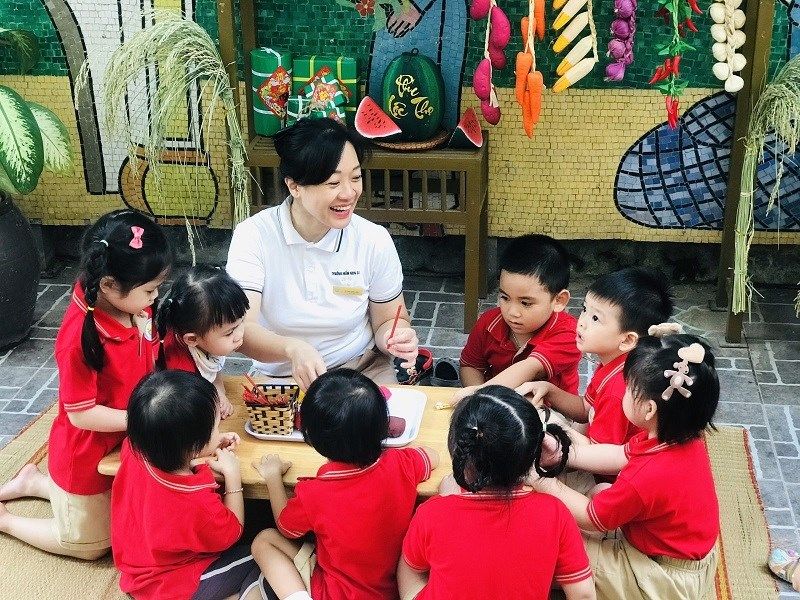 Buổi hội chợ tại trường mầm non CLC 20-10