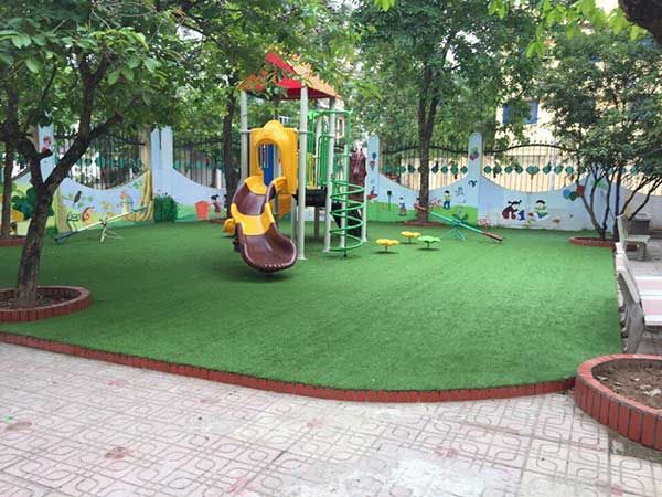 Sân chơi tại trường mầm non Mai Dịch chất lượng cao
