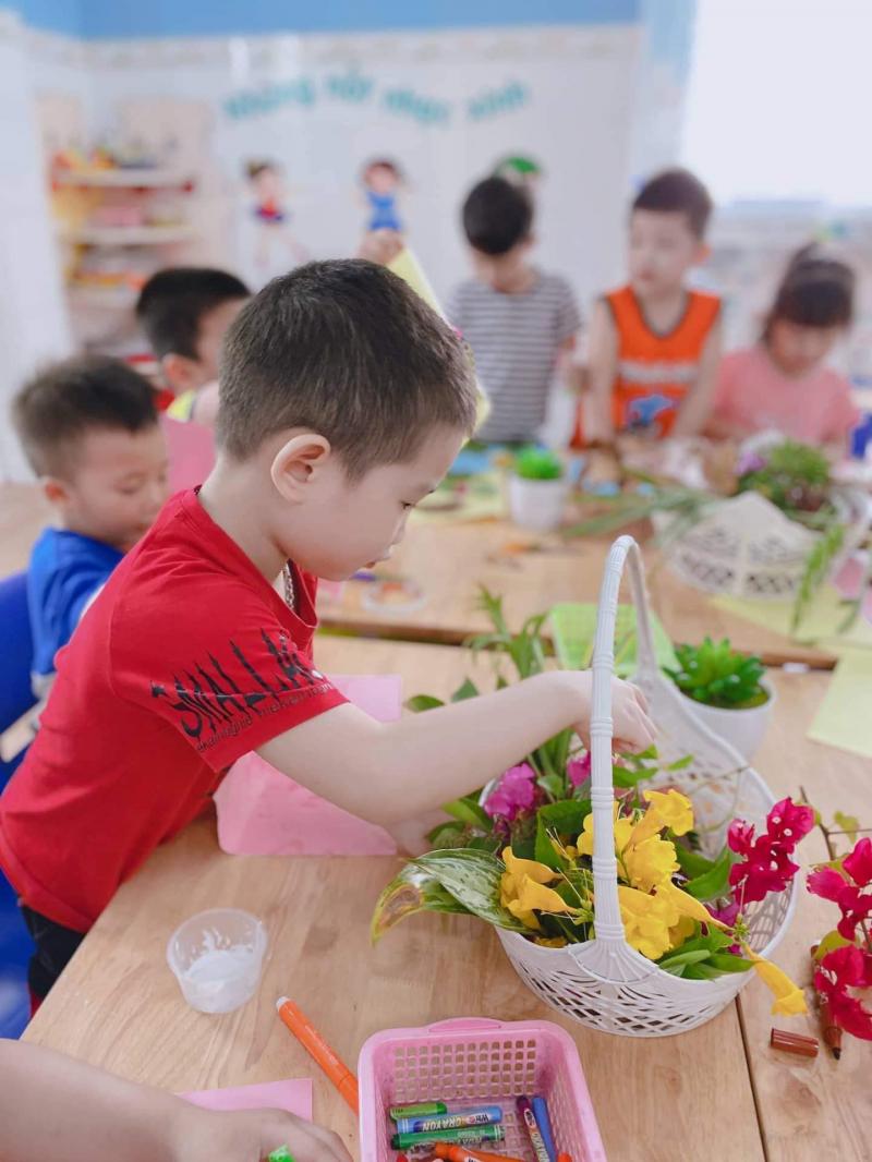 Trường mầm non của cháu