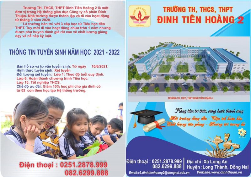 Trường TH, THCS, THPT Đinh Tiên Hoàng 2