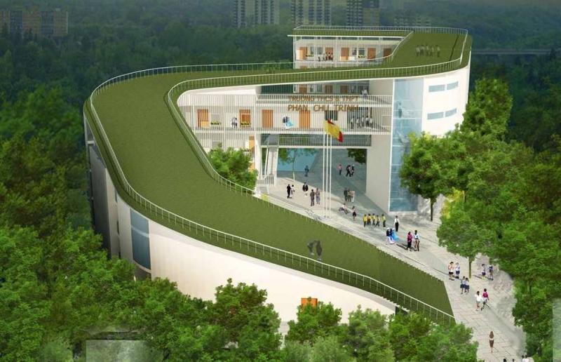 Lối kiến trúc độc đáo của ngôi trường